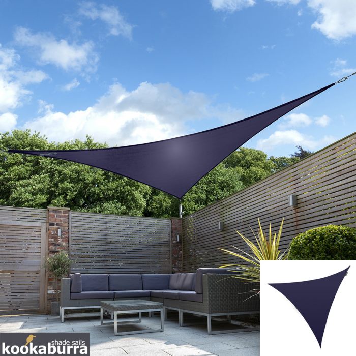 Tende a vela Kookaburra® - Triangolare 3,6 m Blu Tessuto Impermeabile