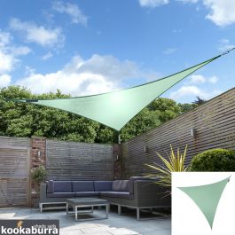 Tende a vela Kookaburra® - Triangolare 3 m Verde Menta Tessuto Impermeabile