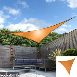 Tenda a Vela Kookaburra® per Feste resistente all'acqua - Triangolare 3,6 m - Arancione