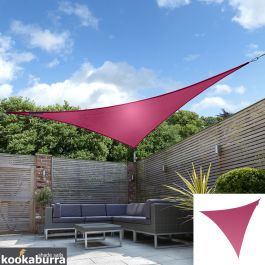 Tende a vela Kookaburra® - Triangolare 3,6 m Rosa Tessuto Impermeabile