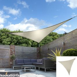 Tenda a Vela Kookaburra® per Feste resistente all'acqua - Triangolare 3,6 m - Avorio