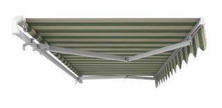 Tenda da sole manuale di colore Strisce Verdi da 5.0 metri