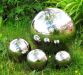 Polished Stainless Steel Gazing Globe Sphere: 12.6cm